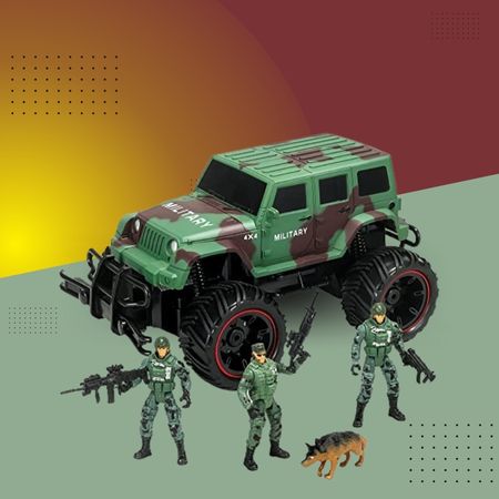 JOYIN Military Remote Control Vehicle Set