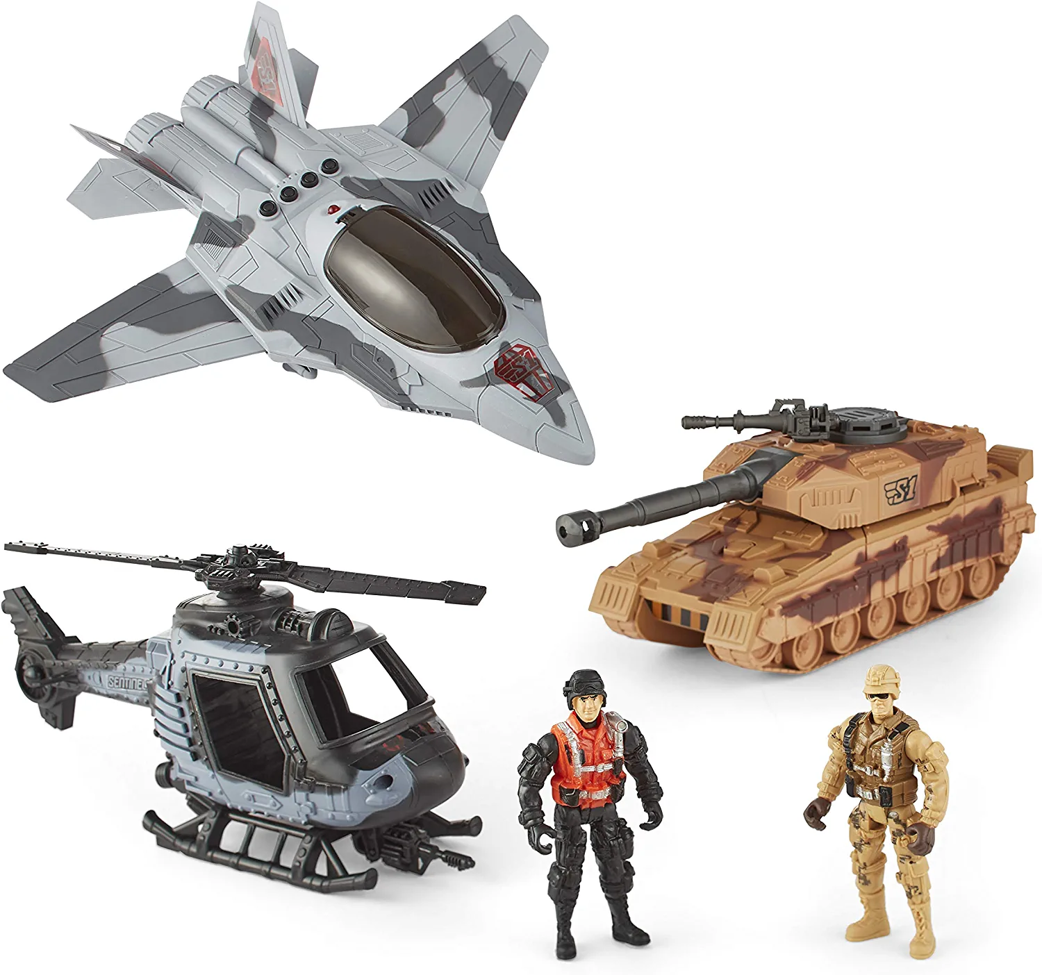 True Heroes Multi Vehicle Military Playset